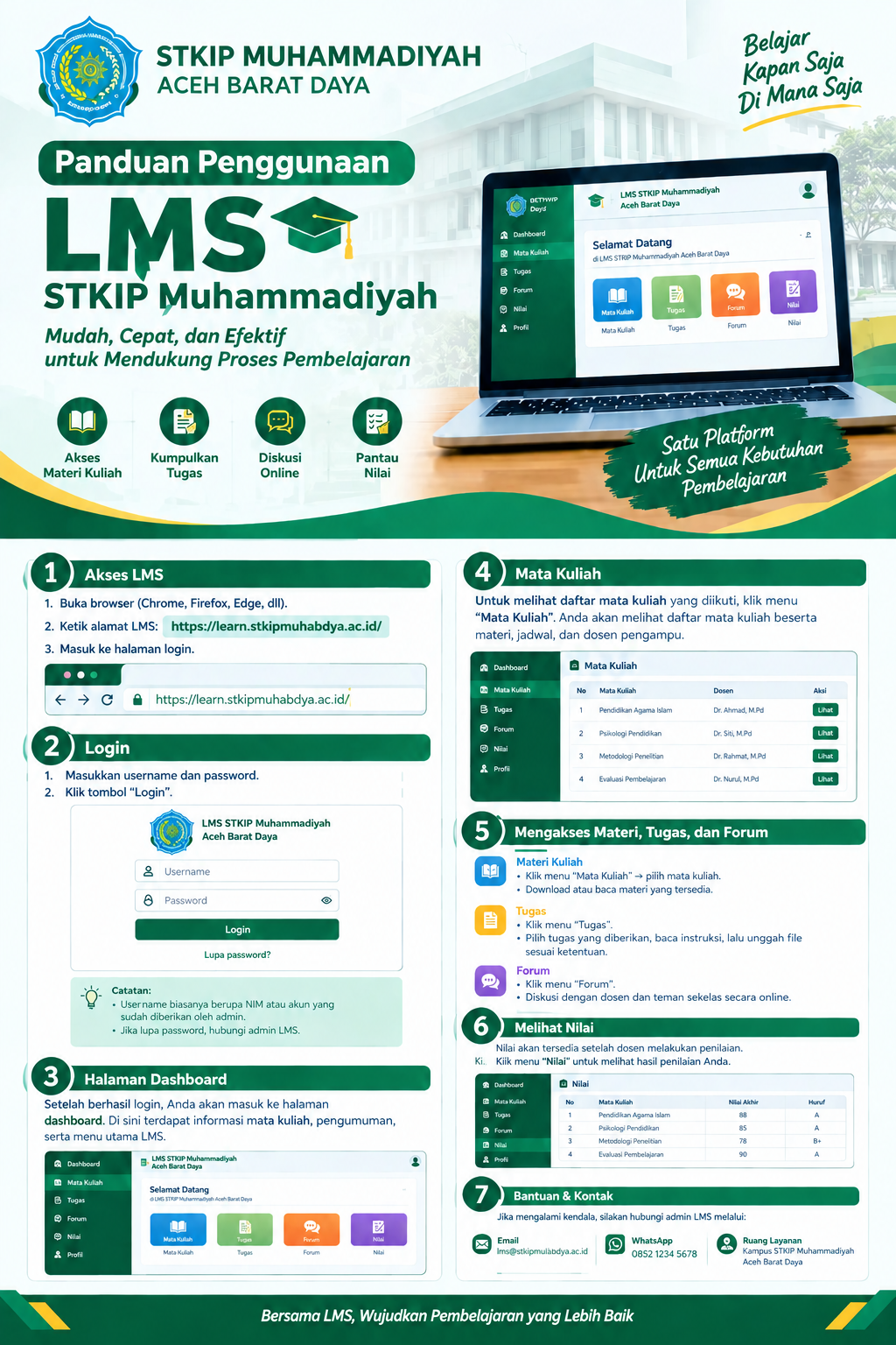 Panduan Penggunaan LMS STKIP Muhammadiyah Abdya